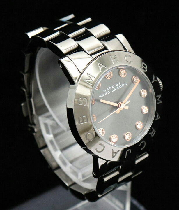 Marc Jacobs Rock Crystal Grey Dial Grey Steel Strap Watch for Women - MBM8596 Buy Now By Marc Jacobs