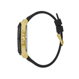 Guess Genesis Chronograph Black Dial Black Silicone Strap Watch For Men - GW0100G1 Buy Now By Guess