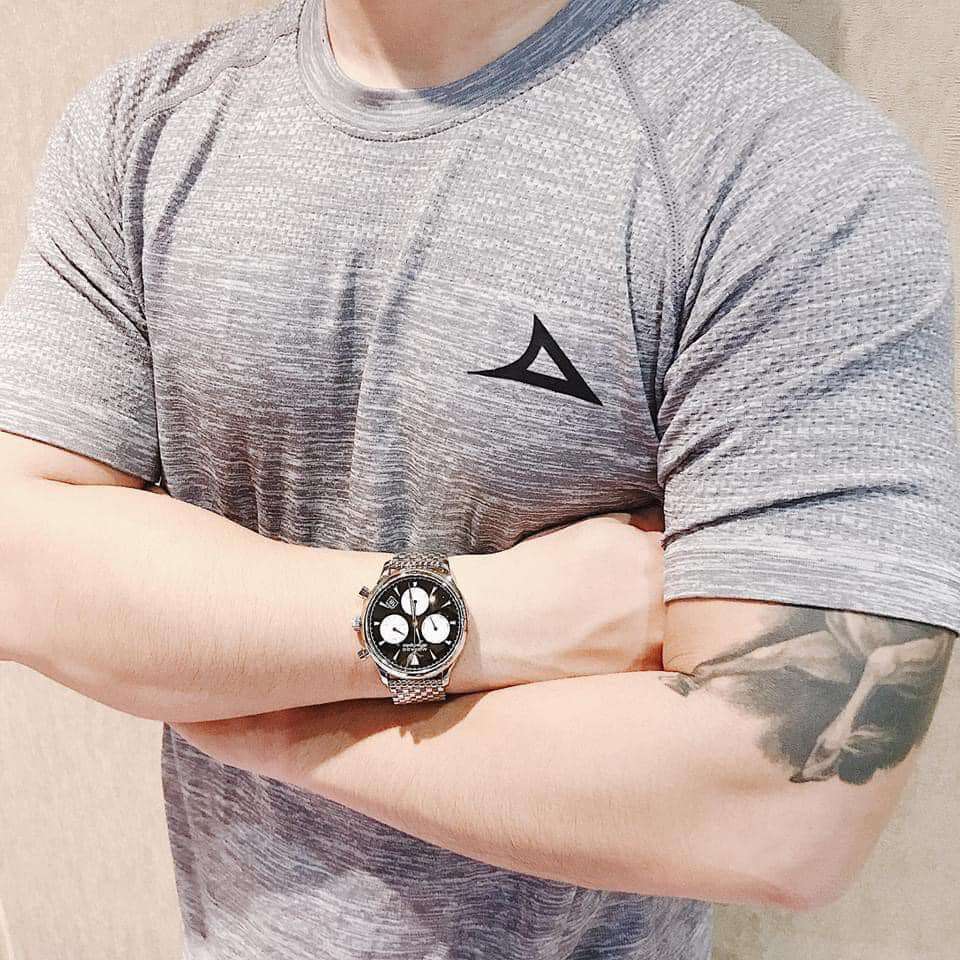 Movado Heritage Calendoplan Chronograph Black Dial Silver Steel Strap Watch for Men - 3650014 Buy Now By Movado