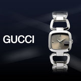 Gucci G Gucci Brown Dial Silver Steel Strap Watch For Women - YA125503 Buy Now By Gucci