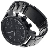 Fossil Nate Chronograph Black Dial Black Steel Strap Watch for Men - JR1401 Buy Now By Fossil