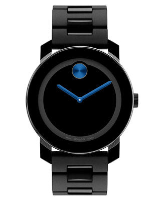 Movado Bold TR90 Black Dial Black Steel Strap Watch for Men - 3600099 Buy Now By Movado