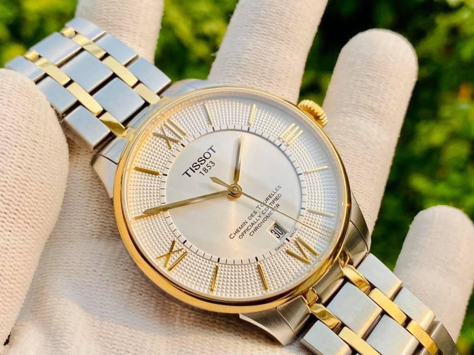 Tissot Chemin Des Tourelles Powermatic 80 Cosc Silver Dial Two Tone Steel Strap Watch For Men - T099.408.22.038.00 Buy Now By Tissot