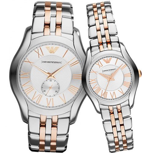 Emporio Armani Classic Quartz Silver Dial Two Tone Steel Strap Watch For Men - AR1824 Buy Now By Emporio Armani