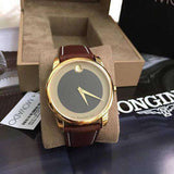 Movado Museum Classic Brown Dial Brown Leather Strap Watch For Men - 0606880 Buy Now By Movado