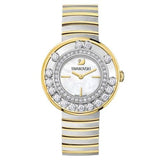 Swarovski Lovely Crystals Mother of Pearl Dial Two Tone Steel Strap Watch for Women - 1187022 Buy Now By Swarovski