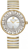 Swarovski Lovely Crystals Mother of Pearl Dial Two Tone Steel Strap Watch for Women - 1187022 Buy Now By Swarovski