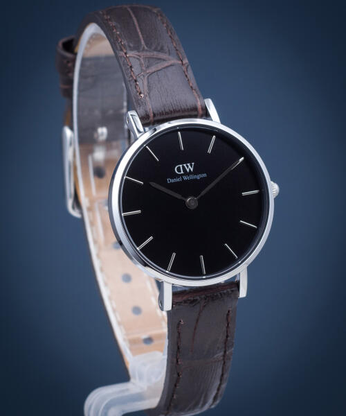 Daniel Wellington Classic Petite York Black Dial Brown Leather Strap Watch For Women - DW00100238 Buy Now By Daniel Wellington