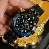 Fossil FB-01 Chronograph Black Dial Grey Steel Strap Watch for Men - FS5835 Buy Now By Fossil