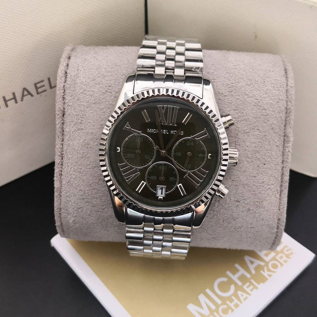 Michael Kors Lexington Quartz Green Dial Silver Steel Strap Watch For Women - MK6222 Buy Now By Michael Kors