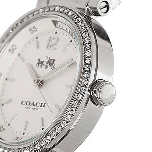 Coach Sports Crystals Silver Dial Silver Steel Strap Watch for Women - 14502194 Buy Now By Coach