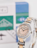 Fossil Virginia Rose Gold Dial Two Tone Steel Strap Watch for Women - ES3405 Buy Now By Fossil