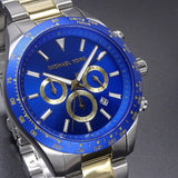 Michael Kors Layton Chronograph Blue Dial Two Tone Steel Strap Watch For Men - MK8825 Buy Now By Michael Kors