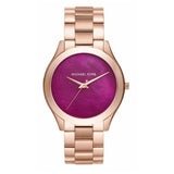 Michael Kors Runway Pink Dial Rose Gold Steel Strap Watch for Women - MK3550 Buy Now By Michael Kors