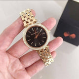 Michael Kors Mini Darci Quartz Black Dial Gold Steel Strap Watch For Women - MK3738 Buy Now By Michael Kors