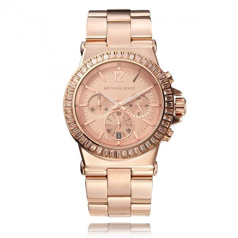 Michael Kors Dylan Rose Gold Dial Rose Gold Steel Strap Watch for Women - MK5412 Buy Now By Michael Kors