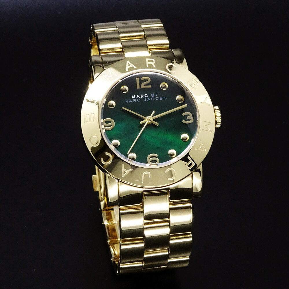 Marc Jacobs Amy Green Dial Gold Steel Strap Watch for Women - MBM8619 Buy Now By Marc Jacobs