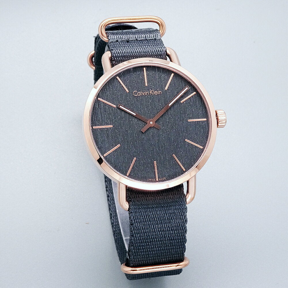 Calvin Klein Even Grey Dial Grey NATO Strap Watch for Men - K7B216P3 Buy Now By Calvin Klein