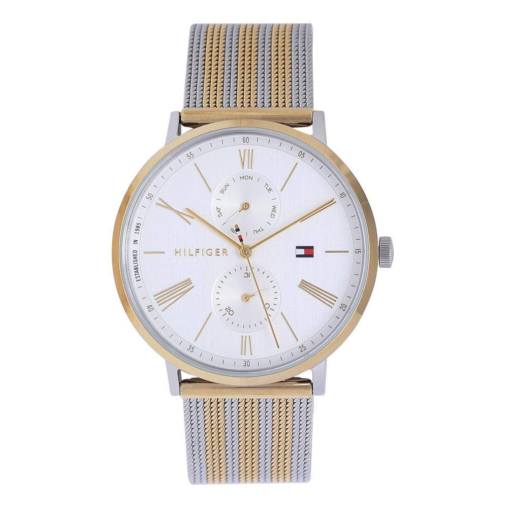 Tommy Hilfiger Jenna Quartz White Dial Two Tone Mesh Bracelet Watch for Women - 1782074 Buy Now By Tommy Hilfiger