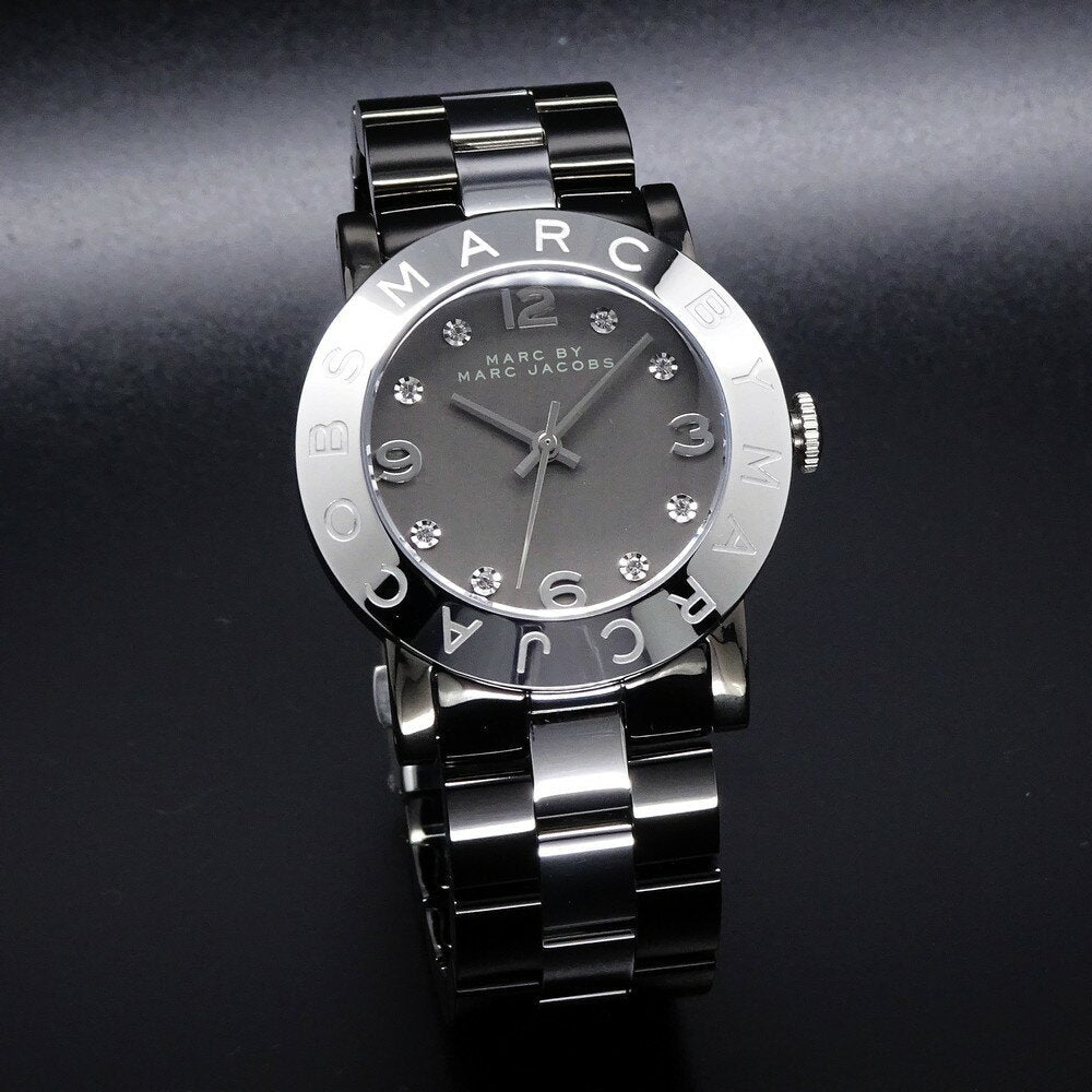 Marc Jacobs Amy Grey Dial Grey Steel Strap Watch for Women - MBM3196 Buy Now By Marc Jacobs