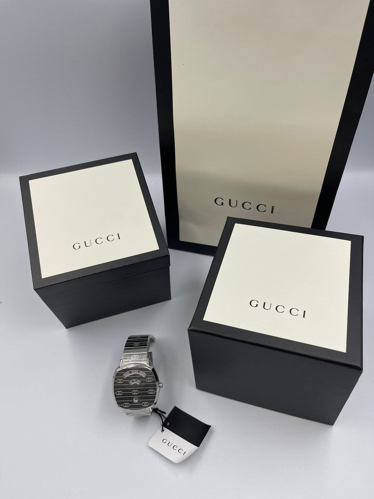 Gucci Grip Quartz Silver Dial Silver Steel Strap Watch For Women - YA157410 Buy Now By Gucci