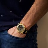 Guess Frontier Crystals Black Dial Black Silicone Strap Watch For Men - W1132G1 Buy Now By Guess