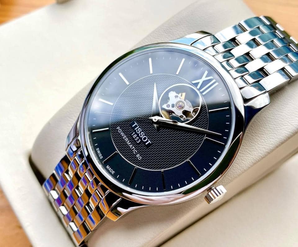 Tissot Tradition Automatic Open Heart Automatic Watch For Men - T063.907.11.058.00 Buy Now By Tissot