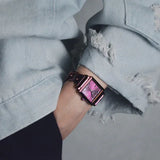 Guess Vanity Analog Purple Dial Purple Steel Strap Watch For Women - W1029L4 Buy Now By Guess