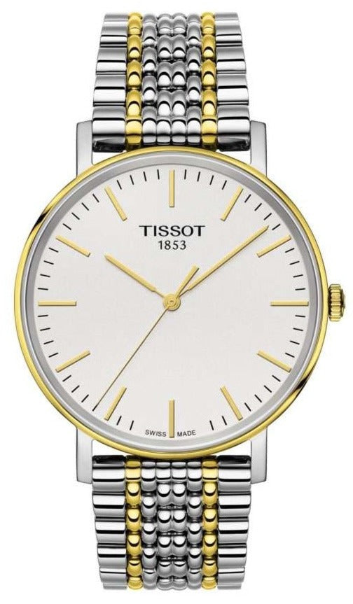 Tissot Everytime Medium White Dial Two Tone Mesh Bracelet Watch For Men - T109.410.22.031.00 Buy Now By Tissot