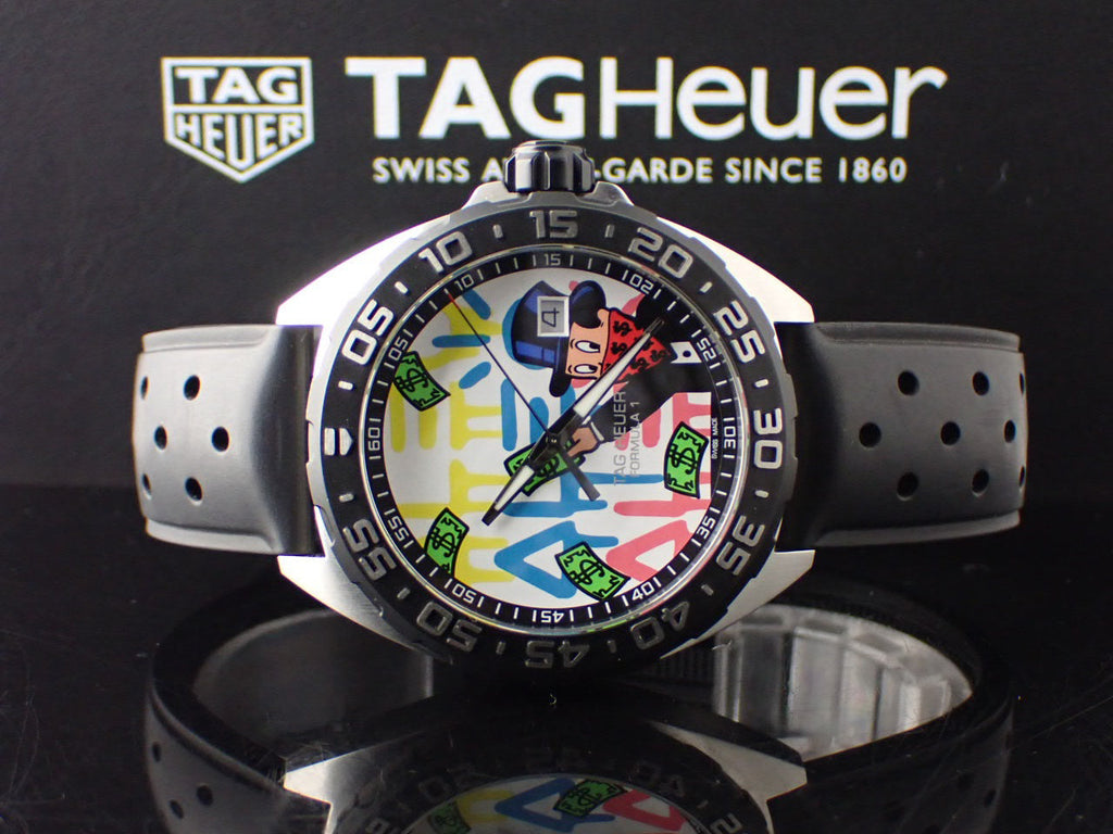 Tag Heuer Formula 1 Alec Monopoly Special Edition Black Rubber Strap Watch for Men - WAZ1119.FT8023 Buy Now By Tag Heuer