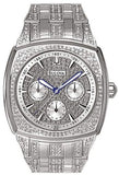 Bulova Crystal Collection Phantom Silver Dial Silver Steel Strap Watch for Men - 96C002 Buy Now By Bulova