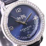 Coach Delancey Navy Blue Dial Blue Leather Strap Watch for Women - 14502668 Buy Now By Coach