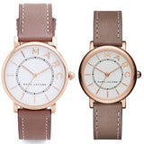 Marc Jacobs Roxy White Dial Light Brown Leather Strap Watch for Women - MJ1538 Buy Now By Marc Jacobs
