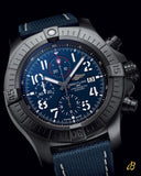 Breitling Avenger B01 Chronograph 45 Blue Dial Blue Nylon Strap Watch for Men - AB01821A1C1X1 Buy Now By Breitling
