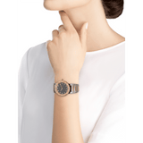 Bvlgari Lady Quartz Diamonds Grey Dial Two Tone Steel Strap Watch for Women - BVLGARI103067 Buy Now By Bvlgari