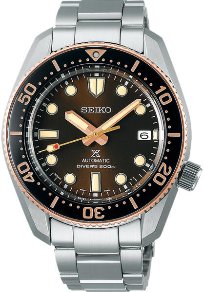 Seiko Prospex Sea Diver Automatic Brown Dial Silver Steel Strap Watch For Men - SPB240J1 Buy Now By Seiko