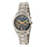 Fossil Perfect Boyfriend Mother of Pearl Blue Dial Silver Steel Strap Watch for Women - ES3880 Buy Now By Fossil