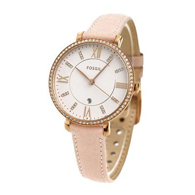 Fossil Jacqueline White Dial Pink Leather Strap Watch for Women - ES4303 Buy Now By Fossil