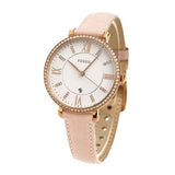 Fossil Jacqueline White Dial Pink Leather Strap Watch for Women - ES4303 Buy Now By Fossil