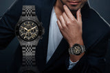 Michael Kors Bayville Chronograph Black Dial Black Steel Strap Watch For Men - MK8750 Buy Now By Michael Kors