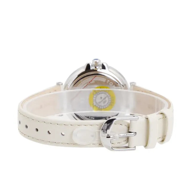 Tommy Hilfiger Angela Silver Dial Cream Leather Strap Watch for Women - 1782123 Buy Now By Tommy Hilfiger