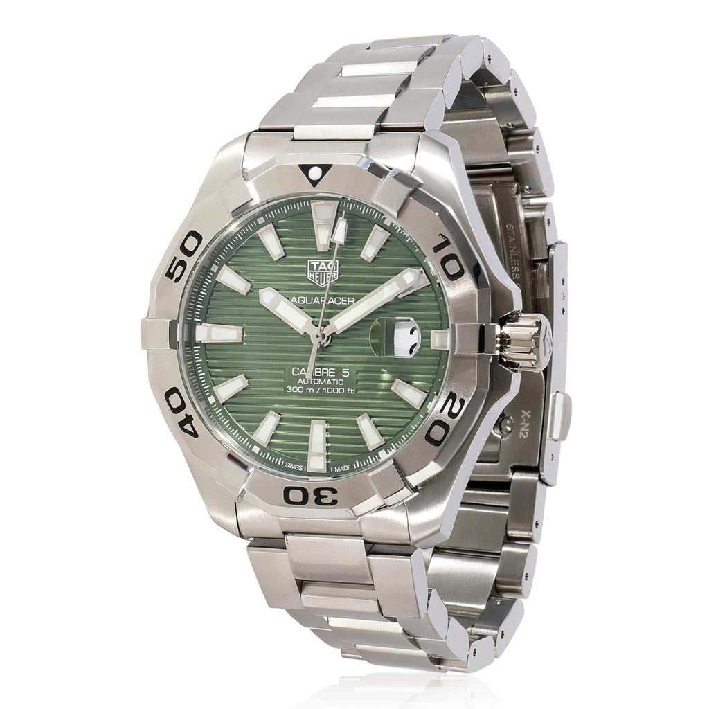 Tag Heuer Aquaracer Green Dial Watch for Men - WAY2015.BA0927 Buy Now By Tag Heuer