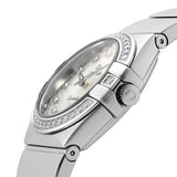 Omega Constellation Quartz Diamonds Silver Dial Silver Steel Strap Watch for Women - 123.15.27.60.55.004 Buy Now By Omega