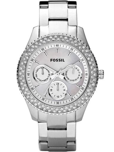 Fossil Stella Silver Dial Silver Steel Strap Watch for Women - ES3588 Buy Now By Fossil