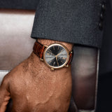 IWC Portofino Automatic Grey Dial Brown Leather Strap Watch for Men - IW356511 Buy Now By IWC