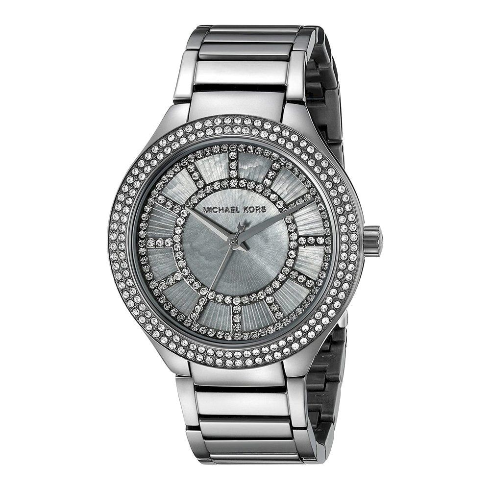 Michael Kors Kerry Gunmetal Dial Steel Strap Watch for Women - MK3410 Buy Now By Michael Kors