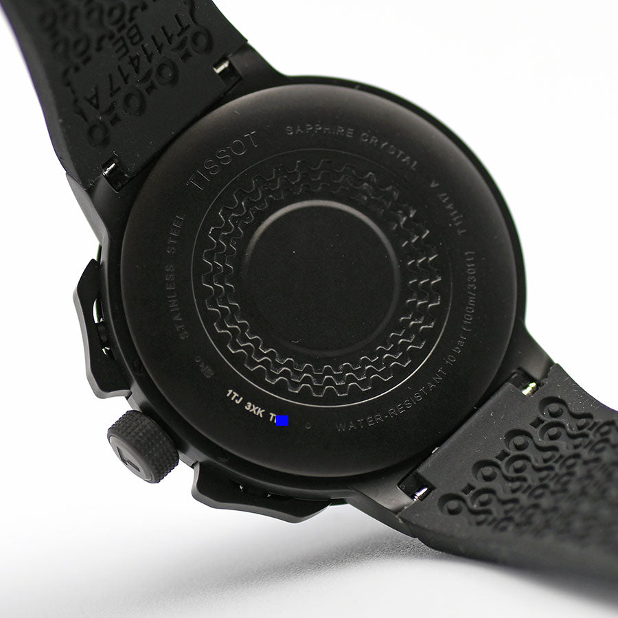 Tissot T Race Cycling Chronograph Black Dial Black Rubber Strap Watch For Men - T111.417.37.441.03 Buy Now By Tissot