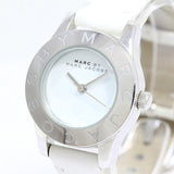 Marc Jacobs Mini Blade White Dial White Leather Strap Watch for Women - MBM1206 Buy Now By Marc Jacobs