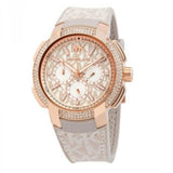 Michael Kors Sidney Chronograph White Dial Beige Leather Strap Watch For Women - MK6949 Buy Now By Michael Kors