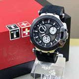 Tissot T Race Chronograph Anthracite Black Dial Black Silicone Strap Watch For Men - T115.417.27.061.00 Buy Now By Tissot